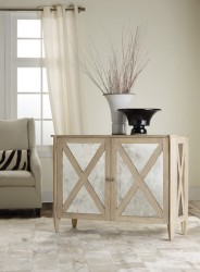 Mirrored 2-Door Cabinet