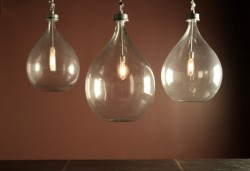 Wine Sphere Chandelier, Clear
